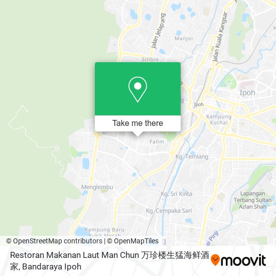Peta Restoran Makanan Laut Man Chun 万珍楼生猛海鲜酒家