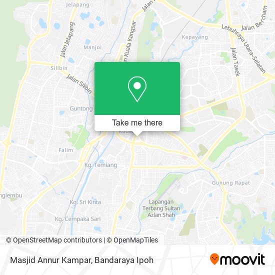 Masjid Annur Kampar map