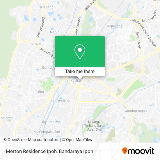 Merton Residence Ipoh map