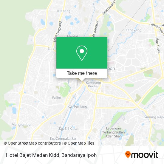 Hotel Bajet Medan Kidd map
