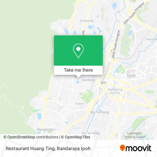 Restaurant Huang Ting map