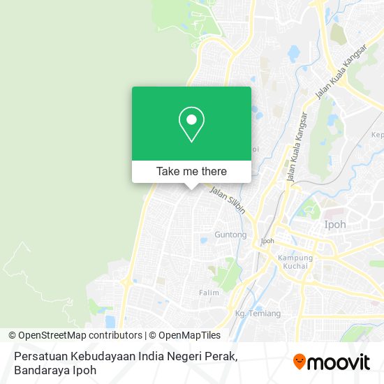 Persatuan Kebudayaan India Negeri Perak map