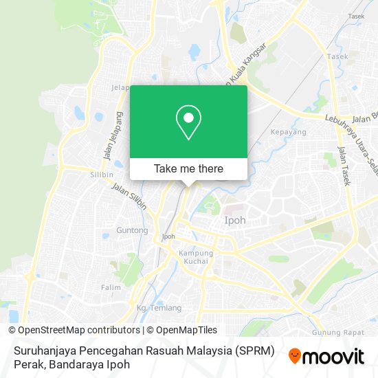 Suruhanjaya Pencegahan Rasuah Malaysia (SPRM) Perak map