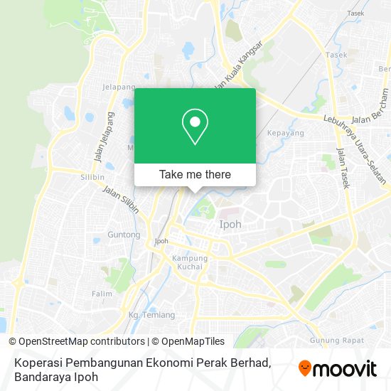 Koperasi Pembangunan Ekonomi Perak Berhad map