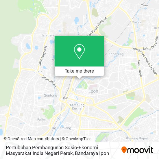 Peta Pertubuhan Pembangunan Sosio-Ekonomi Masyarakat India Negeri Perak