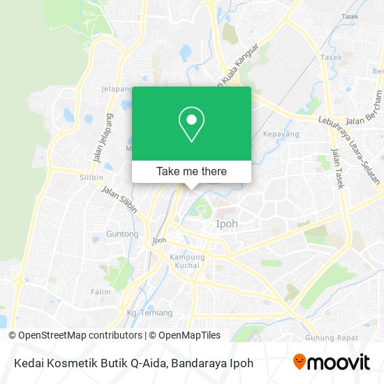 Peta Kedai Kosmetik Butik Q-Aida
