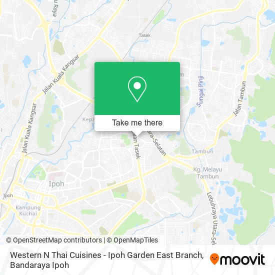 Western N Thai Cuisines - Ipoh Garden East Branch map