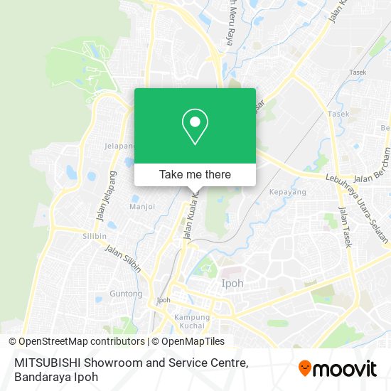 MITSUBISHI Showroom and Service Centre map