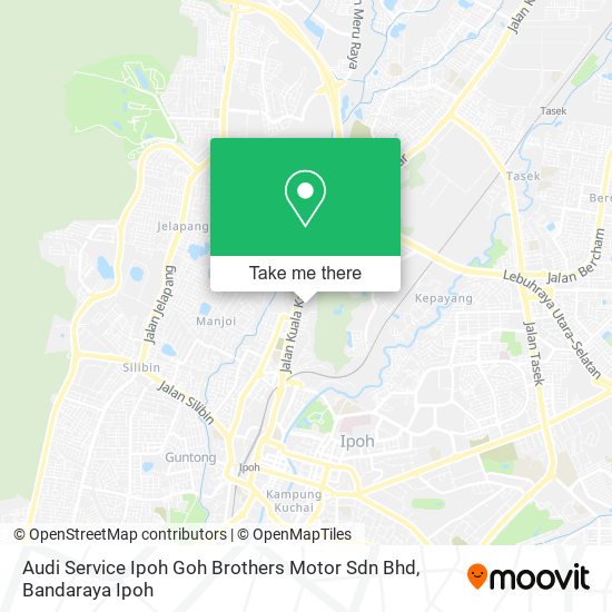 Peta Audi Service Ipoh Goh Brothers Motor Sdn Bhd