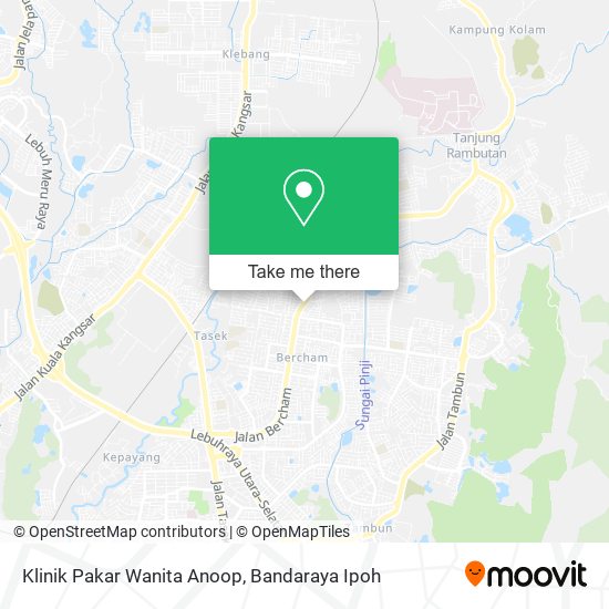 Klinik Pakar Wanita Anoop map