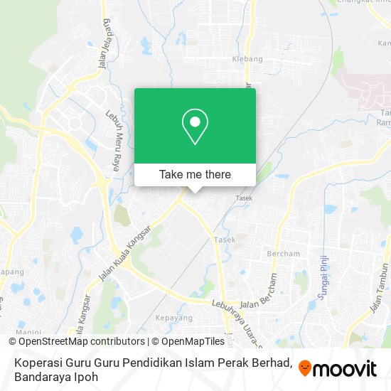 Koperasi Guru Guru Pendidikan Islam Perak Berhad map