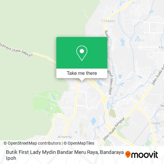Butik First Lady Mydin Bandar Meru Raya map