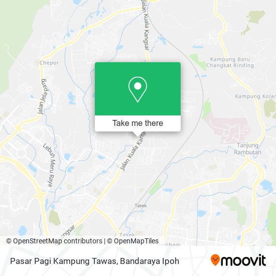 Peta Pasar Pagi Kampung Tawas