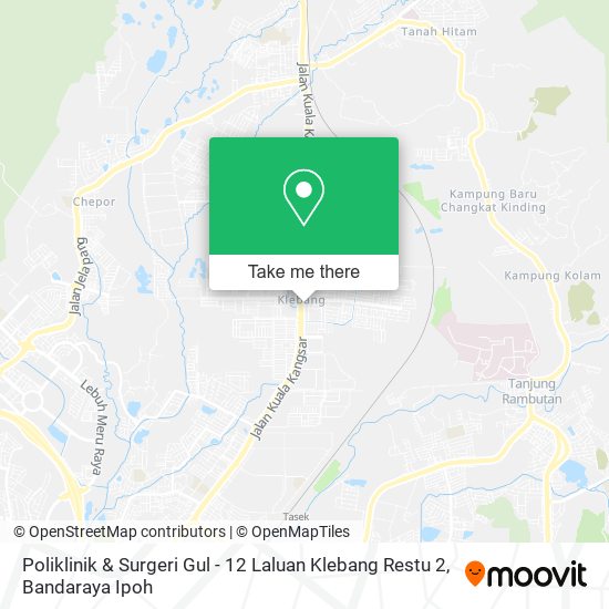 Peta Poliklinik & Surgeri Gul - 12 Laluan Klebang Restu 2
