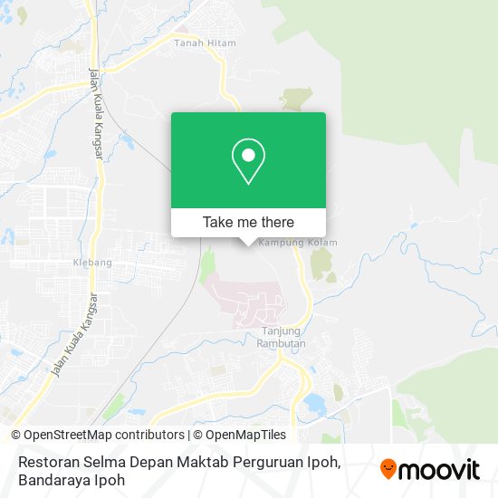 Peta Restoran Selma Depan Maktab Perguruan Ipoh