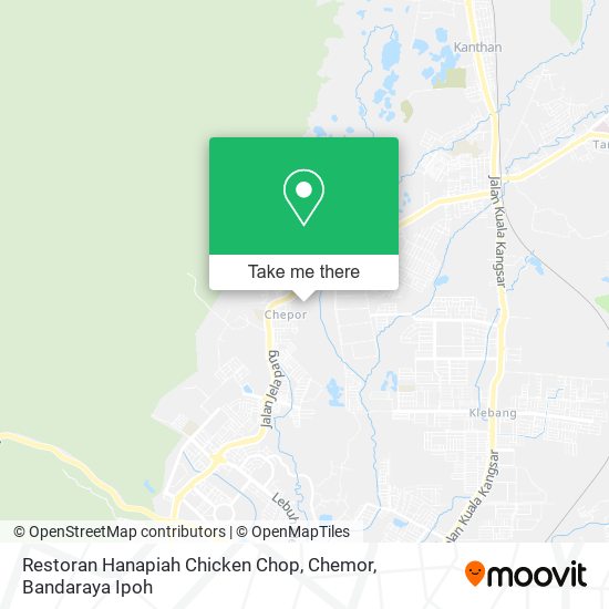 Restoran Hanapiah Chicken Chop, Chemor map