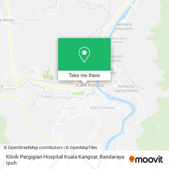 Klinik Pergigian Hospital Kuala Kangsar map