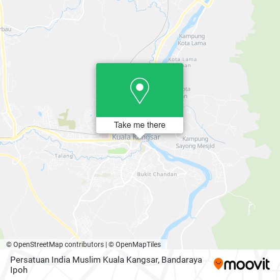 Peta Persatuan India Muslim Kuala Kangsar