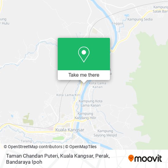 Peta Taman Chandan Puteri, Kuala Kangsar, Perak