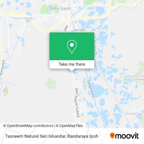 Tasneem Naturel Seri Iskandar map