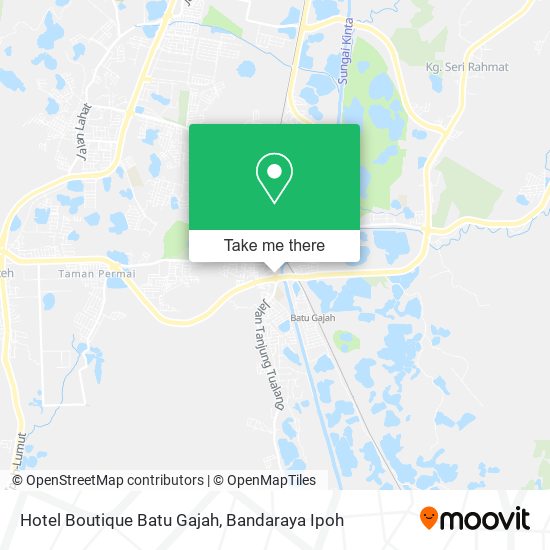 Hotel Boutique Batu Gajah map