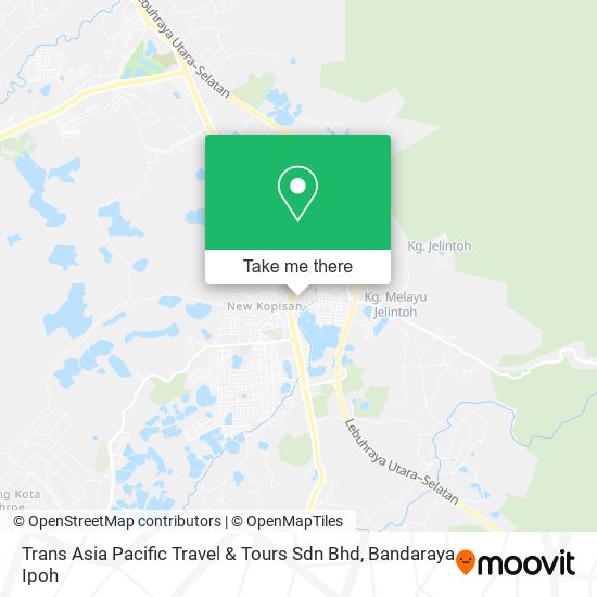 Peta Trans Asia Pacific Travel & Tours Sdn Bhd