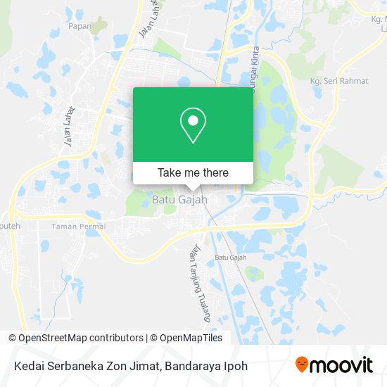 Peta Kedai Serbaneka Zon Jimat