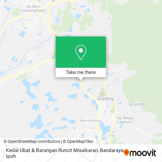 Peta Kedai Ubat & Barangan Runcit Misaikaran