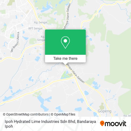 Peta Ipoh Hydrated Lime Industries Sdn Bhd
