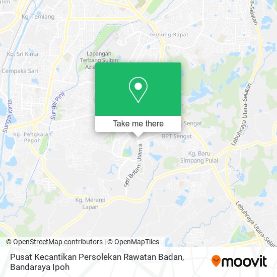Peta Pusat Kecantikan Persolekan Rawatan Badan