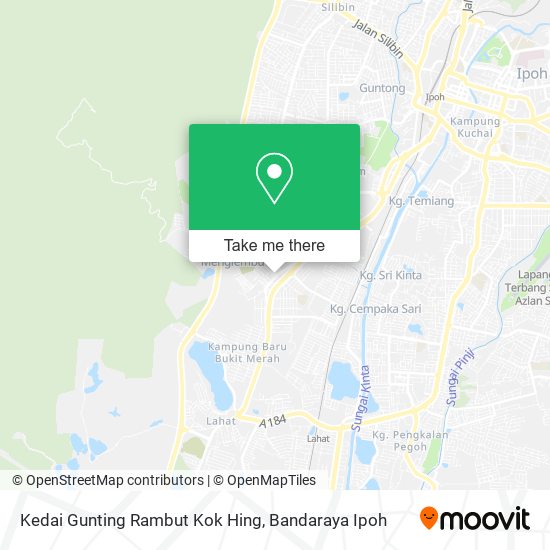 Kedai Gunting Rambut Kok Hing map