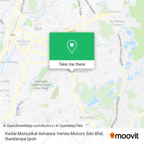 Kedai Motosikal Advance Vertex Motors Sdn Bhd map