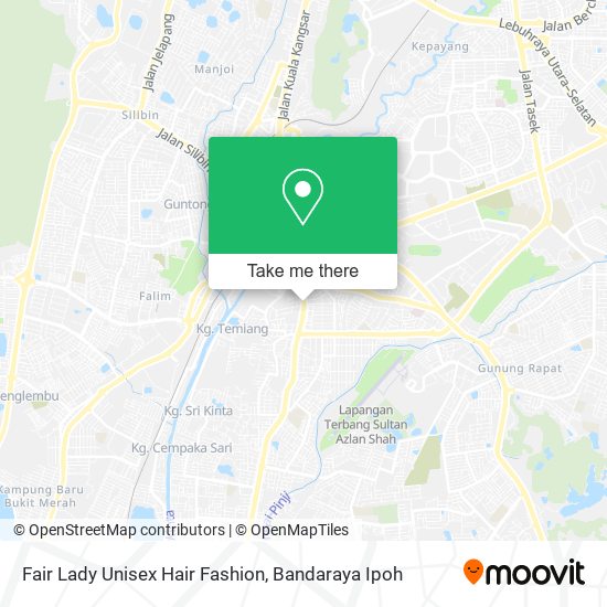 Fair Lady Unisex Hair Fashion map