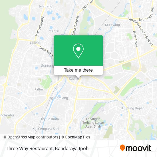 Three Way Restaurant map