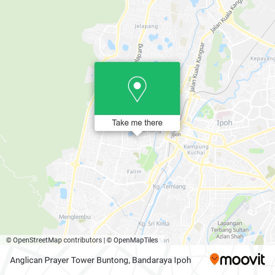 Anglican Prayer Tower Buntong map