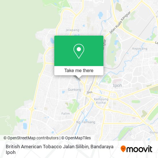 British American Tobacco Jalan Silibin map