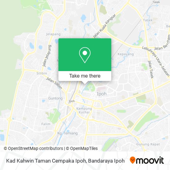 Kad Kahwin Taman Cempaka Ipoh map