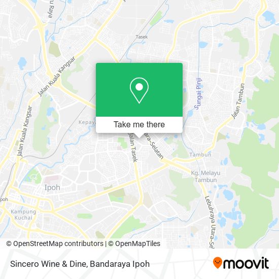 Sincero Wine & Dine map
