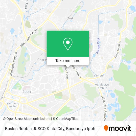 Peta Baskin Roobin JUSCO Kinta City