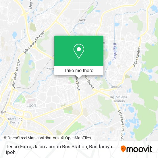 Tesco Extra, Jalan Jambu Bus Station map