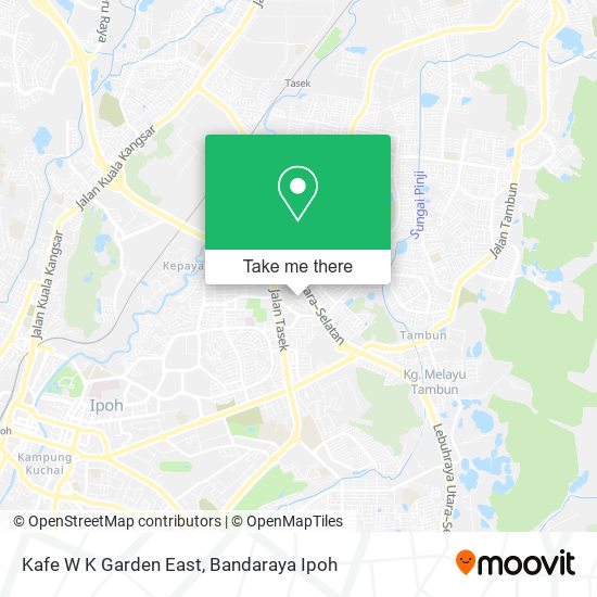 Peta Kafe W K Garden East
