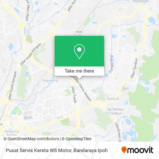 Pusat Servis Kereta WS Motor map