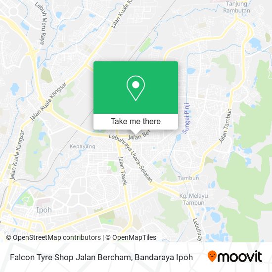 Peta Falcon Tyre Shop Jalan Bercham