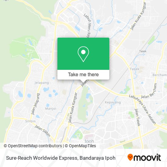 Sure-Reach Worldwide Express map