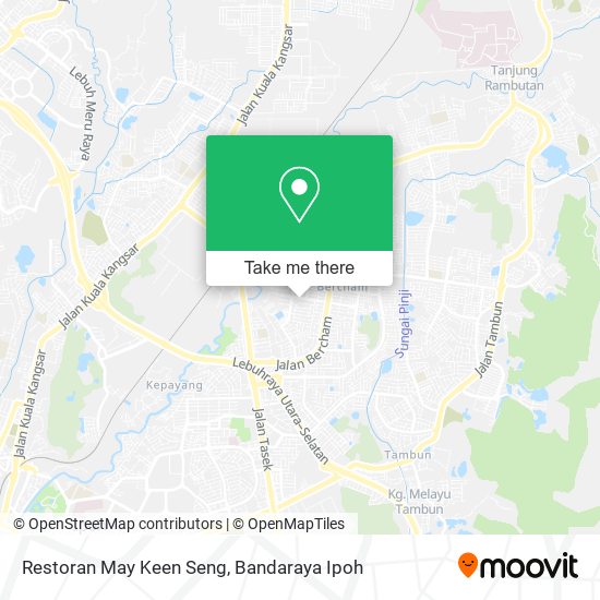 Peta Restoran May Keen Seng
