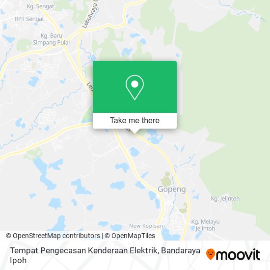 Tempat Pengecasan Kenderaan Elektrik map