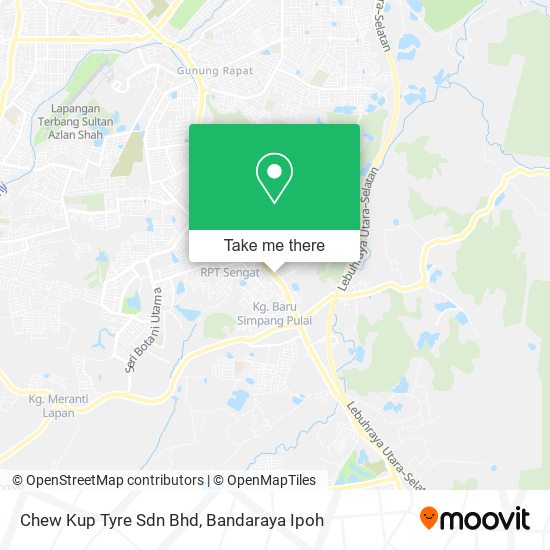 Peta Chew Kup Tyre Sdn Bhd