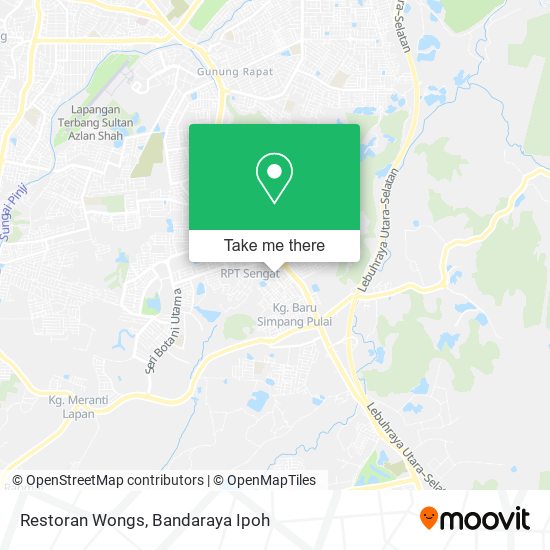 Restoran Wongs map