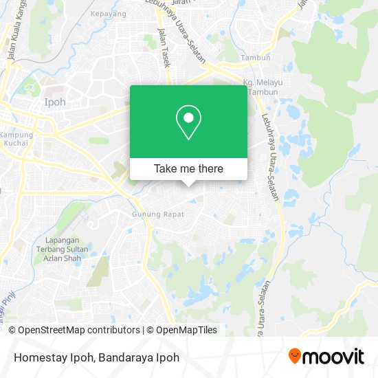 Homestay Ipoh map