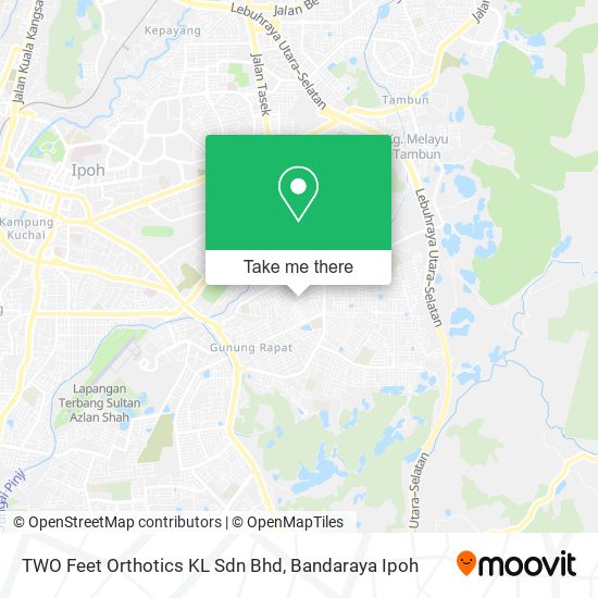TWO Feet Orthotics KL Sdn Bhd map